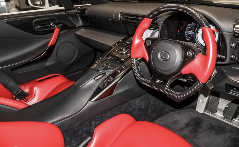 Lexus LFA For Sale in Australia — Interior Photo with Red Upholstery