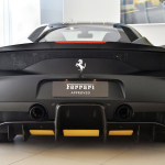 Ferrari 458 Speciale Matte Black rear angle with twin exhausts