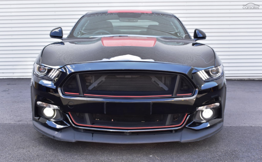 900HP Ford Mustang front angle intercooler